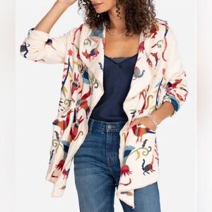 Johnny Was | Druion Short Hoodie Embroidered Sweater